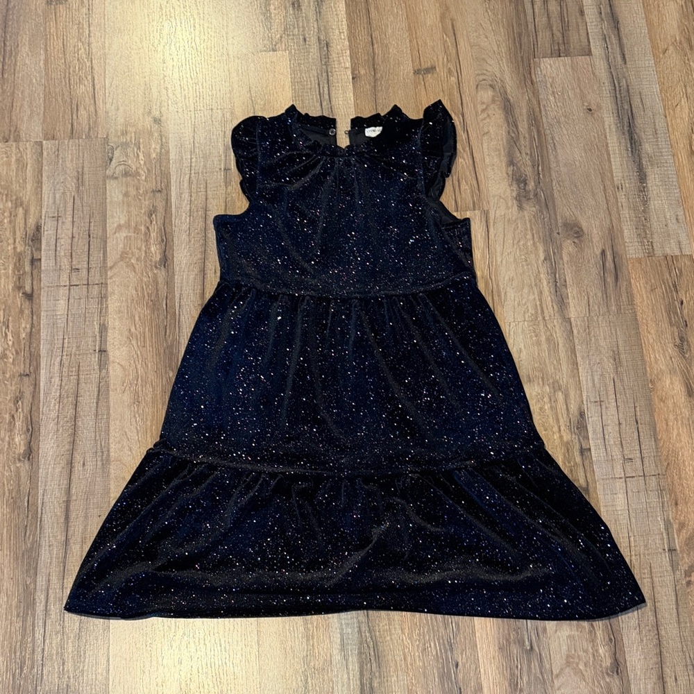 Crewcuts Glittering Black Kids Dress